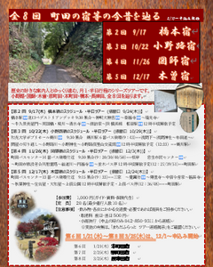 【全8回　町田の宿等の今昔を辿る　～第5回木曽宿～12月17日（木）】