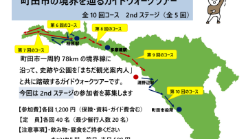 町田市の境界を辿るガイドウォークツアー 全10回コース　2ndステージ（全5回）